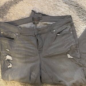 Torrid Women's Charcoal Cropped Boyfriend Skinny Jeans - 18
